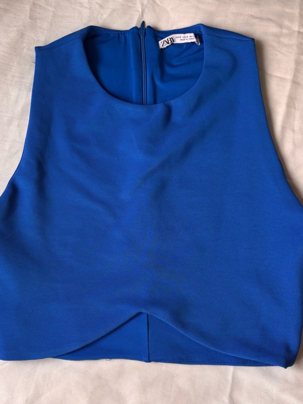 Zara Blue Cropped Top